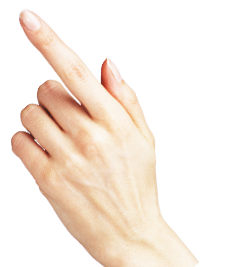 Hande is touching iPhone